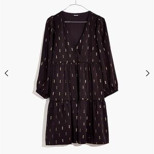 Metallic Jaquard mini dress